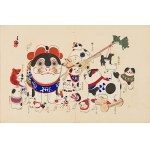 Kawasaki Kyosen (1877-1942), Pies, Osaka, 1918