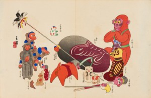 Kawasaki Kyosen (1877-1942), Małpa, Osaka, 1918