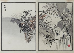 Kōno Bairei (1844-1895), Budowa gniazda, Tokio, 1884