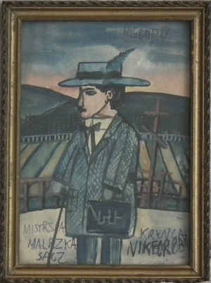 Nikifor Krynicki(1895-1968),Self-Portrait