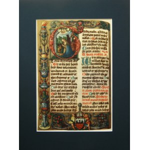 Card from the missal of Erasmus Ciołek made on parchment in the 16th century,1935.
