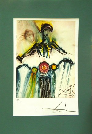Salvador Dalí(1904-1989), La Motocyclette(Motocyklista)
