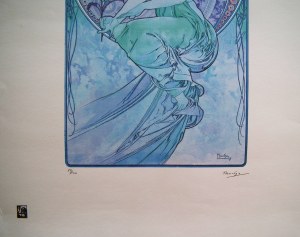 Alphonse Maria Mucha(1860-1939),Die Künste:Malerei(Kunst-Malerei-Zyklus)