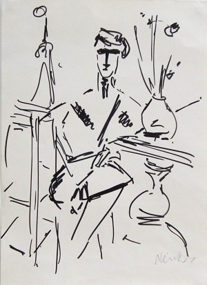 Zygmunt Józef Menkes(1896-1986),Figure assise