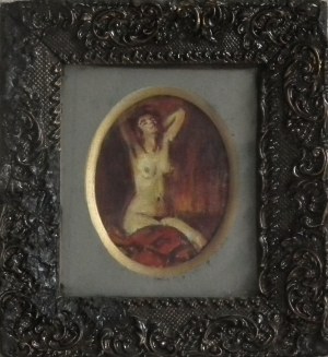 Józef Męcina-Krzesz(1860-1934),Nude(miniature),1927