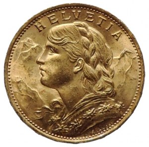 Švajčiarsko, 20 frankov 1922