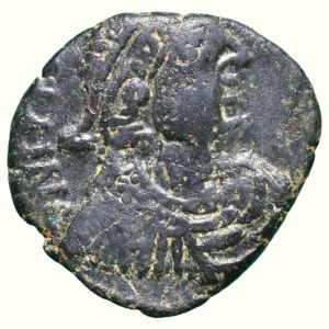 Justin I. 518-527, AE 1/2 follis