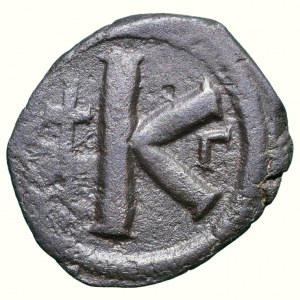 Justin I. 518-527, AE 1/2 follis