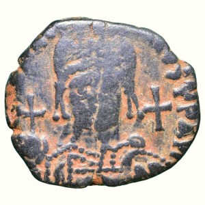 Justynian I. 527-565, AE 1/2 follis