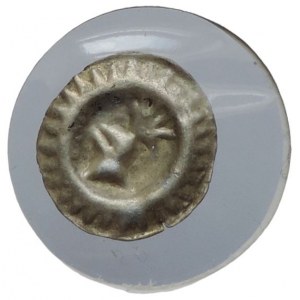 Brandenburg-Preussen, Friedrich II. 1440-1470, hollow penny (Hohlpfennig) with helmet