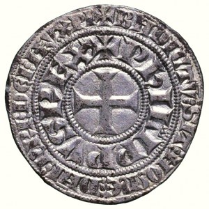 France, Philip IV. The Magnificent, 1285 - 1314, Tours groschen b.l.