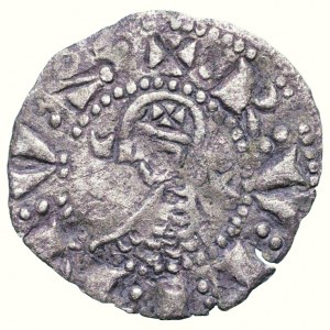 Państwa krzyżowe, Antiochia, Raymond Roupen 1216-1219, denar Ag