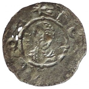 Bořivoj II., první vláda 1100-1107, denár Cach 413