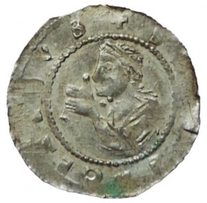 Vladislav II. 1140-1172, denarius Cach 556