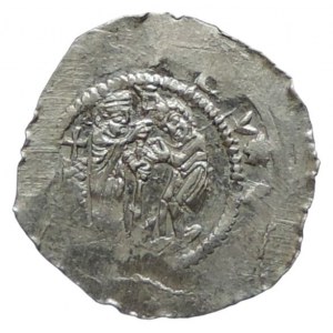 Vladislav II. 1140-1172, denár Cach 587 b.zn. 0
