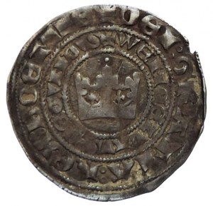 Václav II. 1278-1305, pražský groš Sm.4