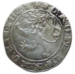 John of Luxembourg 1310-1346, Prague groschen Castelin I.1 trimmed 3