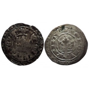 Karel IV., Václav IV., pražský groš 2ks