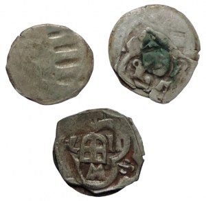 Matthias Corvinus, a penny with the Hungarian-Czech emblem