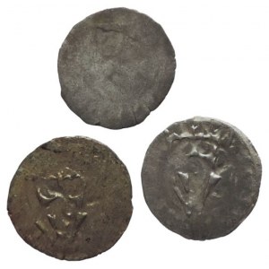 Vladislav II. Jagellonský 1471-1516, bílý peníz dvoustranný 2ks + bílý peníz jednostranný
