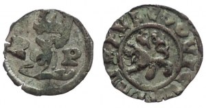 Ludwig von Jagiellon 1516-1526, weißer Pfennig einseitig + kleiner Pfennig R-L-P