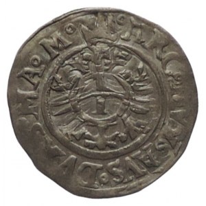 Maxmilián II. 1564-1576, 1 krejcar b.l. Jáchymov-Geitzkofler