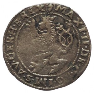 Maxmilián II. 1564-1576, bílý groš 1575 Jáchymov-Geitzkofler