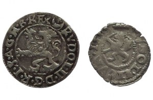 Rudolf II. 1576-1611, malý groš 1584 Jáchymov - Hofmann + bílý peníz 1593 Kutná Hora 2ks