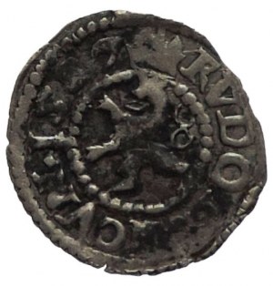 Rudolf II. 1576-1611, white penny 1587 Kutná Hora-Šatný