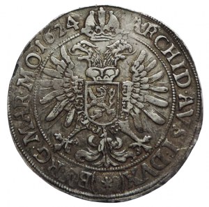 Ferdinand II. 1619-1637, thaler 1624 Kutná Hora-Hölzl