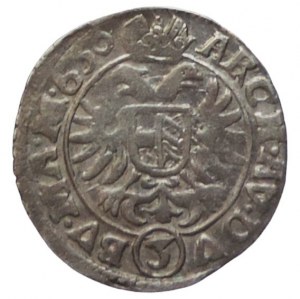 Ferdinand II. 1619-1637, 3 krejcar 1630 Prague-Hübmer