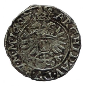 Ferdinand II. 1619-1637, 1 krejcar 1627 Kutná Hora-Hölzl MKČ 819 R