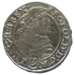 Leopold I. 1657-1705, 3 krejcar 1659 GH Vratislav-Hübner