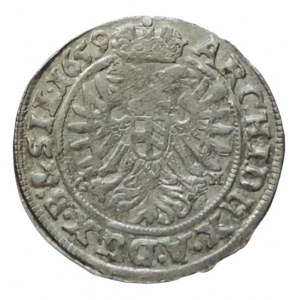 Leopold I. 1657-1705, 3 krejcar 1659 GH Vratislav-Hübner
