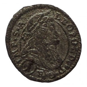 Leopold I. 1657-1705, 1 krejcar 1695 Kutná Hora-Krahe