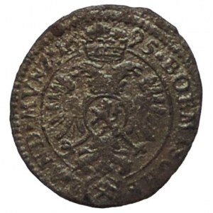 Leopold I. 1657-1705, 1 krejcar 1695 Kutná Hora-Krahe