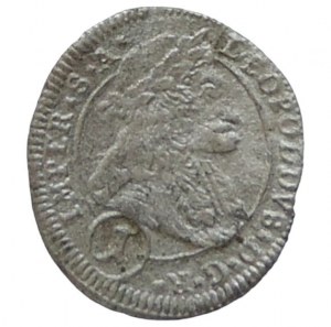 Leopold I. 1657-1705, 1 krejcar 1704 Kutná Hora-Wohnsiedler