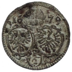 Leopold I. 1657-1705, 1/2 krejcar 1679 Opolí-Kirschenhofer