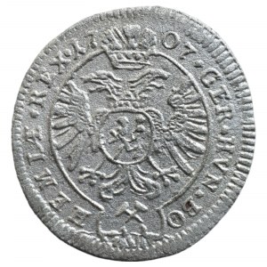 Josef I. 1705-1711, 1 krejcar 1707 Kutná Hora-Wohnsiedler