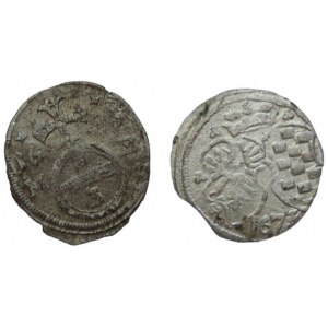 Lehnice-Břeh, Luisa z Anhaltu, grešle 1673 + Leopold I. grešle 1696 MB (2/2-) 2ks
