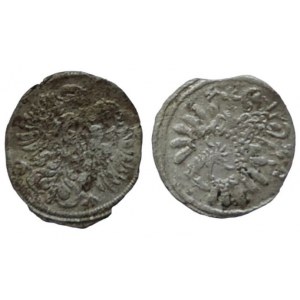 Lehnice-Břeh, Luisa z Anhaltu, grešle 1673 + Leopold I. grešle 1696 MB (2/2-) 2ks