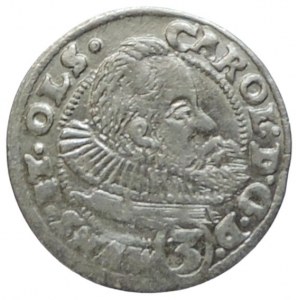 Münsterberg-Olešnice, Karel II., 3 krejcar 1612 Kopicki 6073 n.ned.