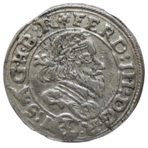 Těšínsko, Alžběta Lukrécie 1625-1653, 3 krejcar 1648 H-L Hans Losz s titl. Ferdinanda III.