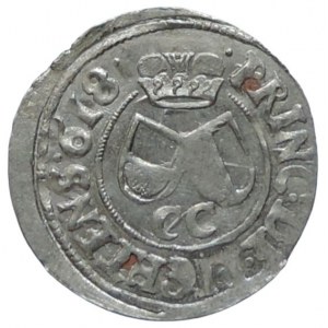 Liechtenstein Karel 1614-1629, 3 krejcar 1618 CC nep.ned.