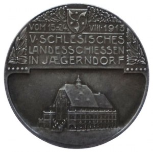 Liechtenstein Johan II., AR medal V. Silesian Regional Shooting Krnov (Jägerndorf) 1913