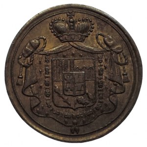 Rodzina Schwarzenberg, znaczek pocztowy 26 mm Sąd w Brloh