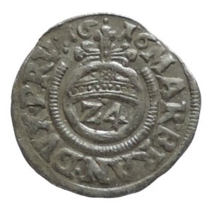 Magdeburg archbishop, Christian Wilhelm 1598-1631, 1/24 tol. 1616 with title. Rudolf II. SJ 4128/2195 head of the Moor
