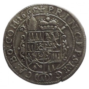 Olomouc biskupství, Karel II. Lichtenstein 1664-1695, VI krejcar 1665 SV-339