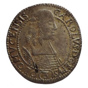 Olomouc biskupství, Karel II. Lichtenstein 1664-1695, 3 krejcar 1666 SV-316