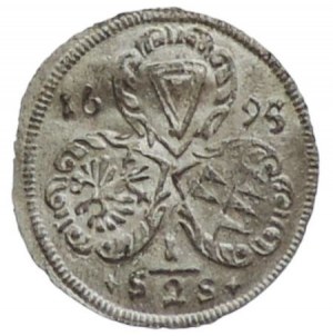 Olomoucké biskupstvo, Karol II., Lichtenštajn 1664-1695, 1/2 krejcaru 1695 SAS SV-590